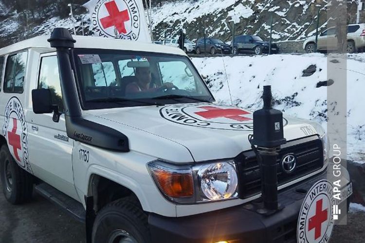 People of Armenian origin were taken from Khankendi to Armenia due to illness in ICRC vehicles
