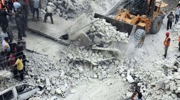 مصرع 16 شخصاً جراء انهيار مبنى شمالي سوريا