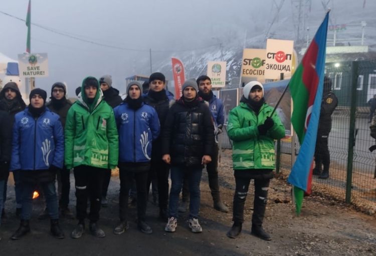 Peaceful protests of Azerbaijani eco-activists on Lachin–Khankandi road enter 44th day