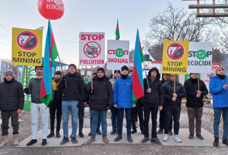 Акция протеста на дороге Ханкенди-Лачын продолжается 46-й день