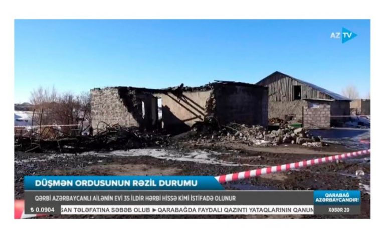 Казарма, в которой сгорели 15 армянских солдат, ранее была домом азербайджанца
