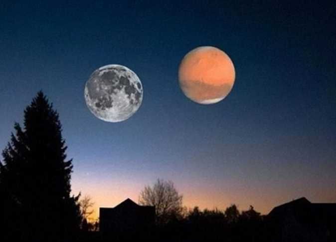القمر الأحدب يقترن مع المريخ في سماء الوطن العربي