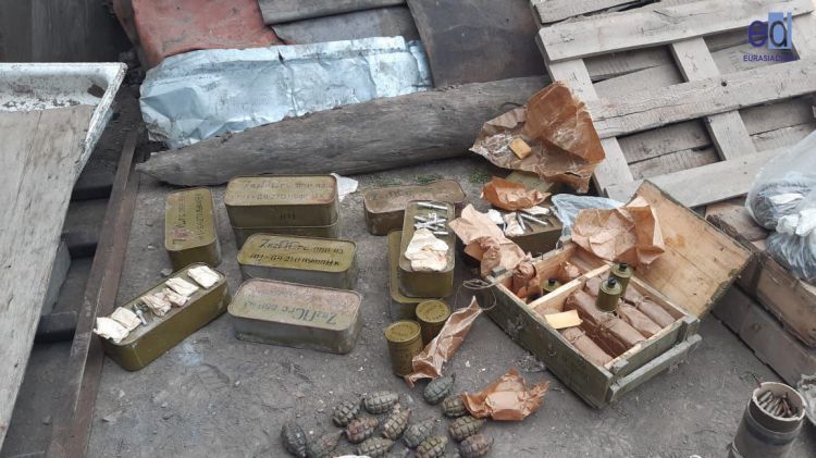 A large amount of military ammunition found in Ganja
