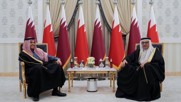 وزيرا خارجية البحرين وقطر يبحثان العلاقات الثنائية