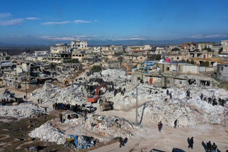 Сирия получила первую помощь со стороны ЕС после землетрясения