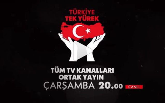 Türkiyə telekanalları çağırış üçün ortaq yayıma ÇIXACAQ