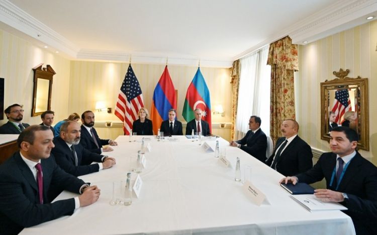 В Мюнхене состоялась совместная встреча Ильхама Алиева с госсекретарем США и премьер-министром Армении ОБНОВЛЕНО