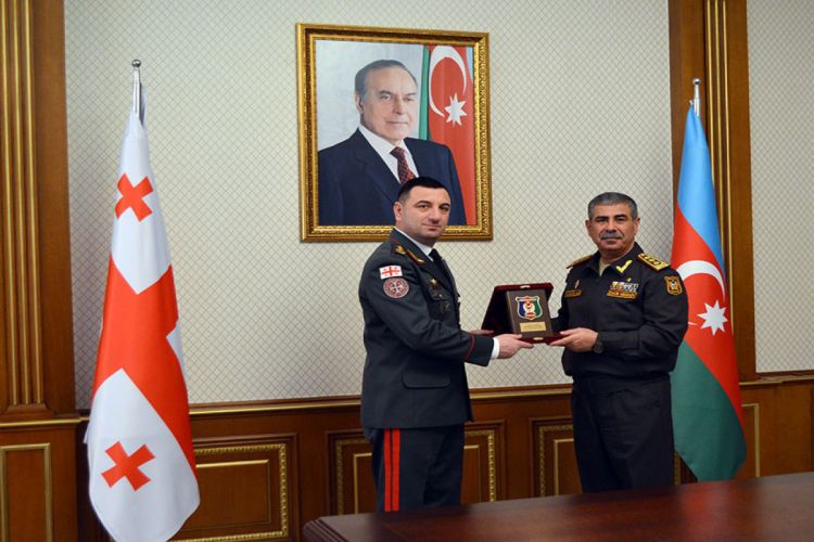 Azerbaijani Defense Minister met with Chief of Georgian Defense Forces