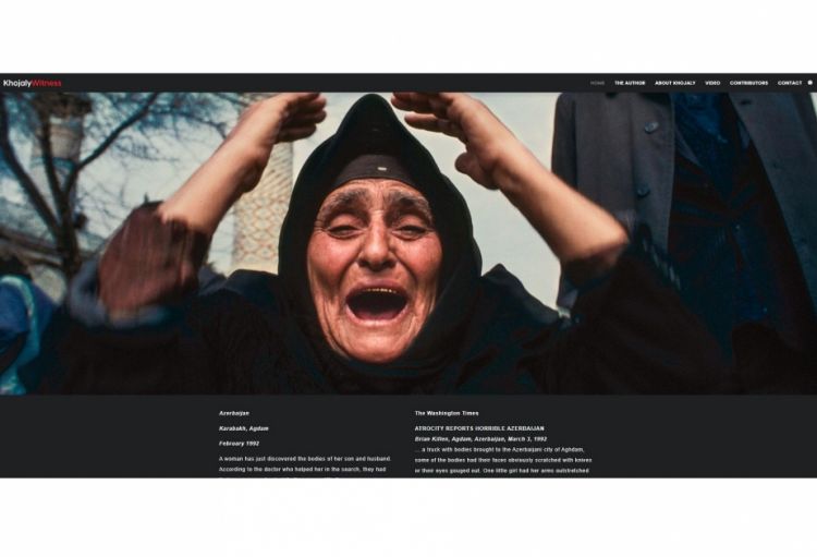 Всемирно известный фотожурналист создал сайт о Ходжалинском геноциде