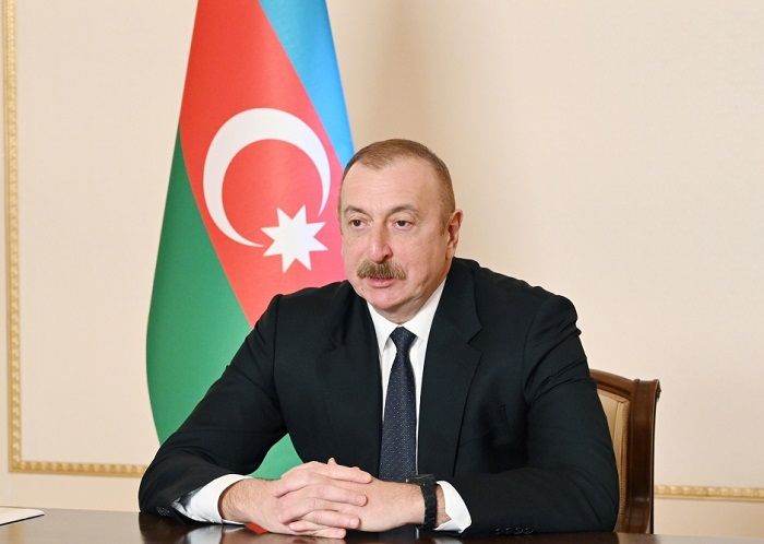 President Ilham Aliyev congratulated his Estonian colleague