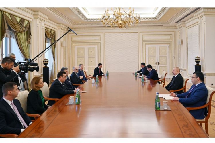 Ilham Aliyev received delegation of Romanian Parliament