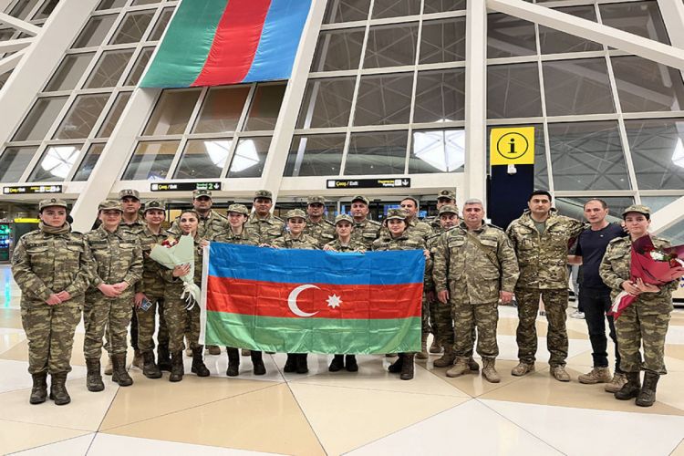 Военно-медицинский персонал Азербайджанской Армии вернулся из Кахраманмараша на родину