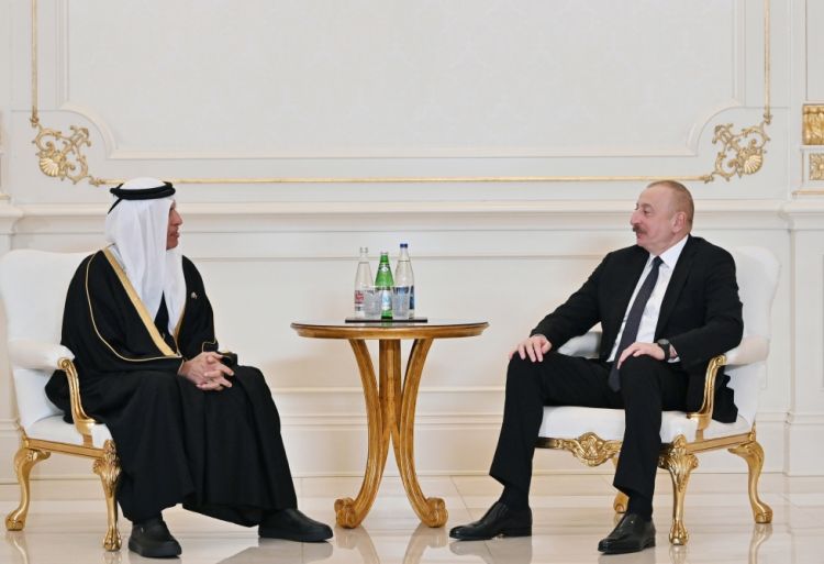 الرئيس الأذربيجان يستقبل عضو المجلس الأعلى الإماراتي