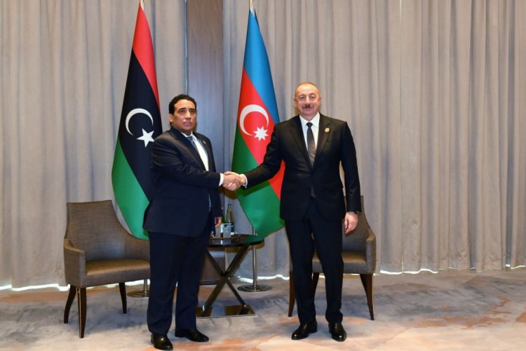 Президент Ильхам Алиев встретился с председателем Президентского совета Ливии