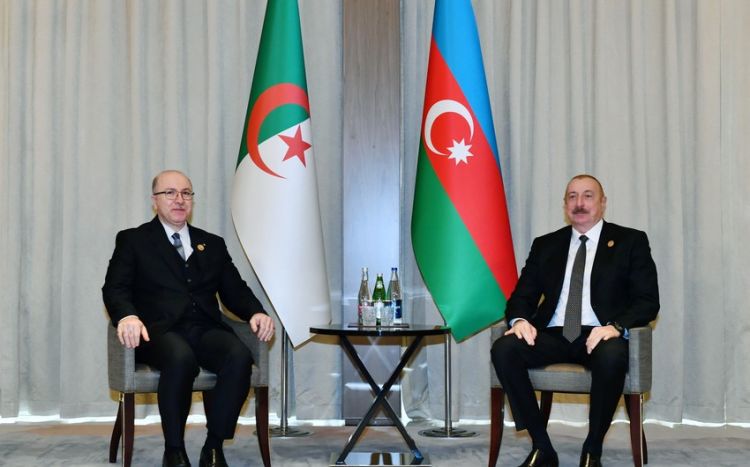 Президент Азербайджана Ильхам Алиев встретился с премьер-министром Алжира