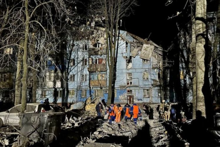Russian military hit a residential building in Zaporozhye