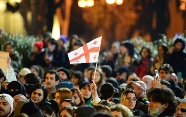 В Тбилиси возобновилась акция протеста