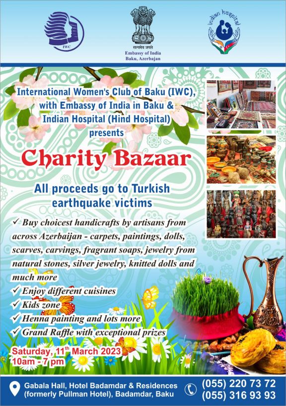 International Women's Club of Baku to announce Charity Bazaar