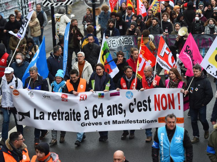 French protesters take to the streets to rally against Macron's plan