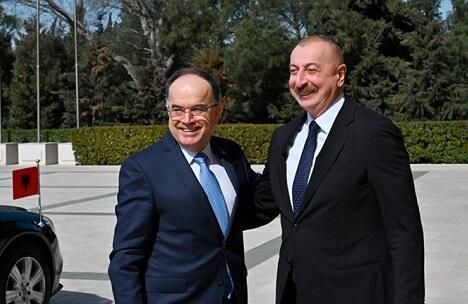 Ilham Aliyev met with the President of Albania