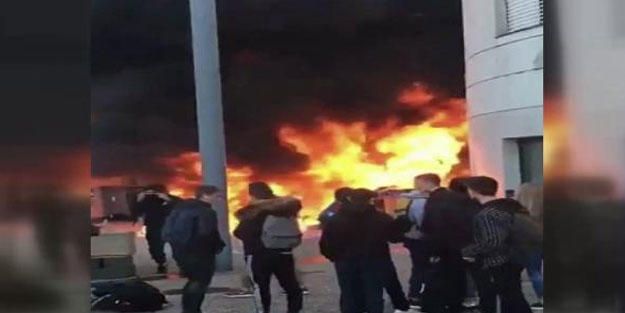 Rally in France: fire, the robbery took place