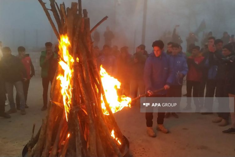 Novruz bonfire lit in Shusha