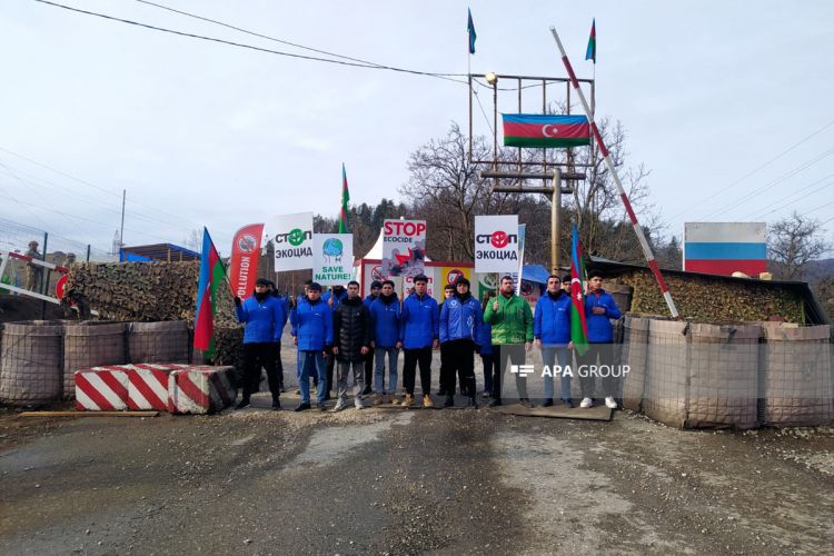 101st day of peaceful protest of Azerbaijani eco-activists