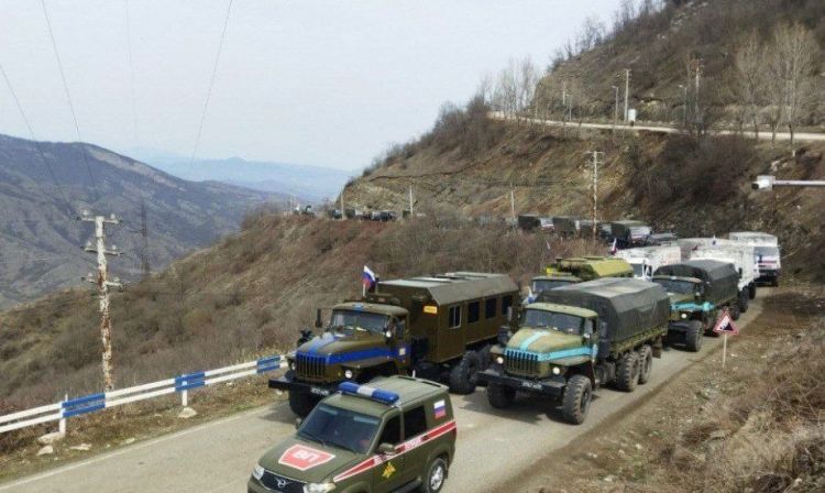 Sülhməramlıların 52 avtomobili Laçın-Xankəndi yolundan KEÇİB