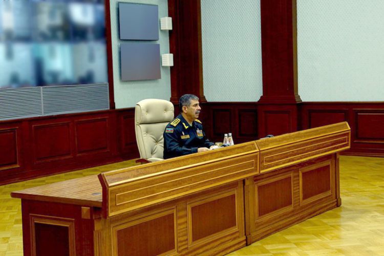 Azerbaijani Defense Minister holds official meeting