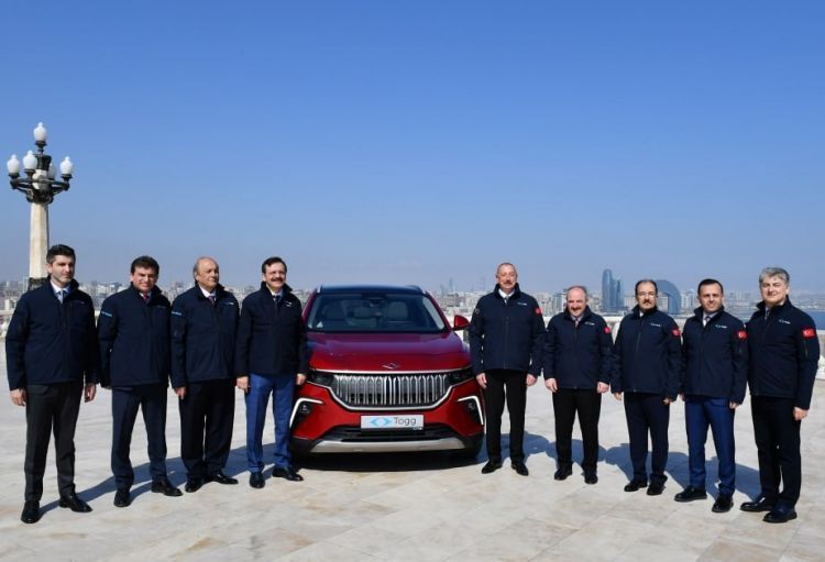 "Togg" car was presented to Ilham Aliyev