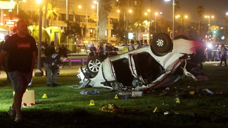 Tourist killed in car ramming attack in Tel Aviv