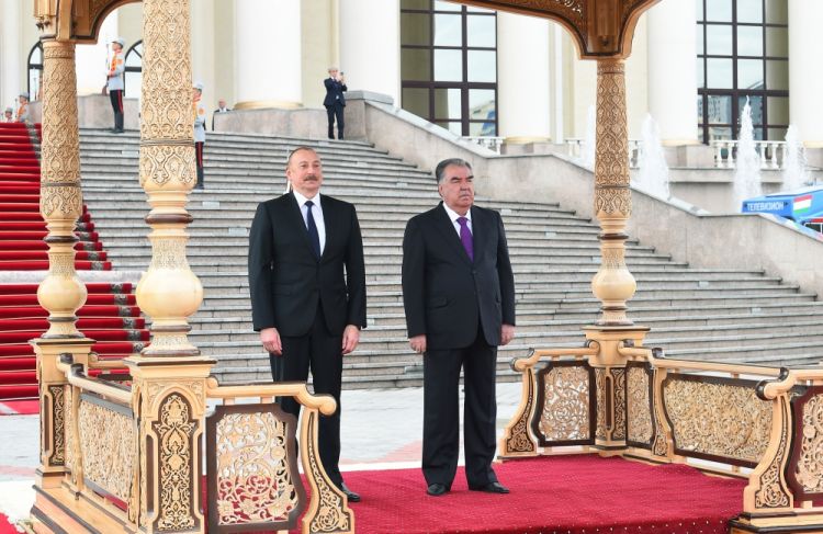 Official welcome ceremony held for President Ilham Aliyev in Astana
