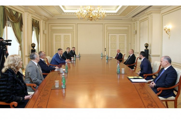 President Ilham Aliyev received Nenad Nešić