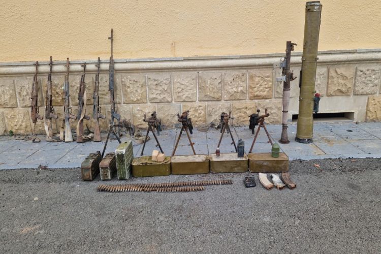 Arms and ammunition were found in Azerbaijan's Fuzuli
