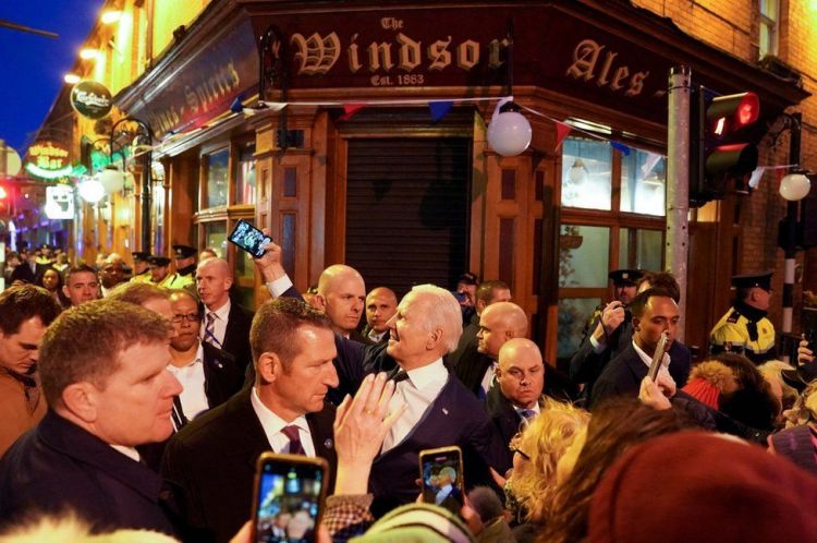 Joe Biden celebrates family ties in pub on Ireland tour