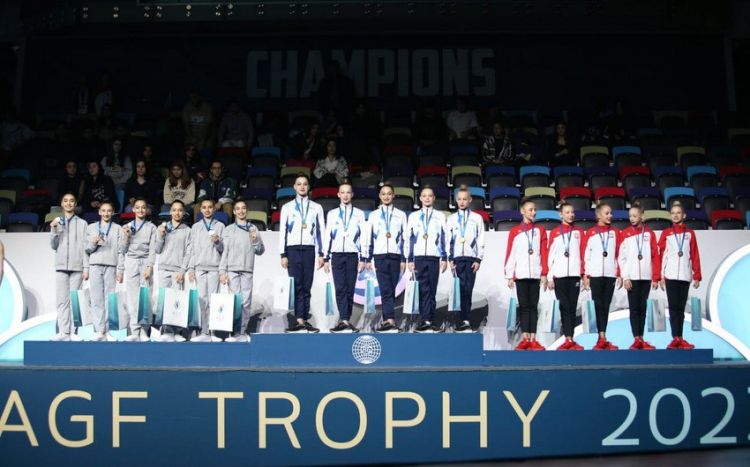 Gimnastlarımız Bakı turnirində daha bir medal qazandılar FOTO