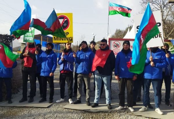 131st day of peaceful protest of Azerbaijani eco-activists on Lachin–Khankendi road