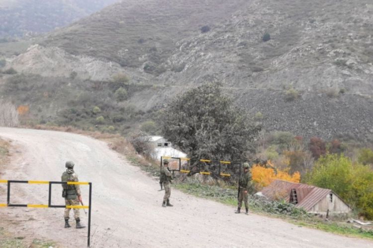 Azerbaijan set up a checkpoint on the border with Armenia