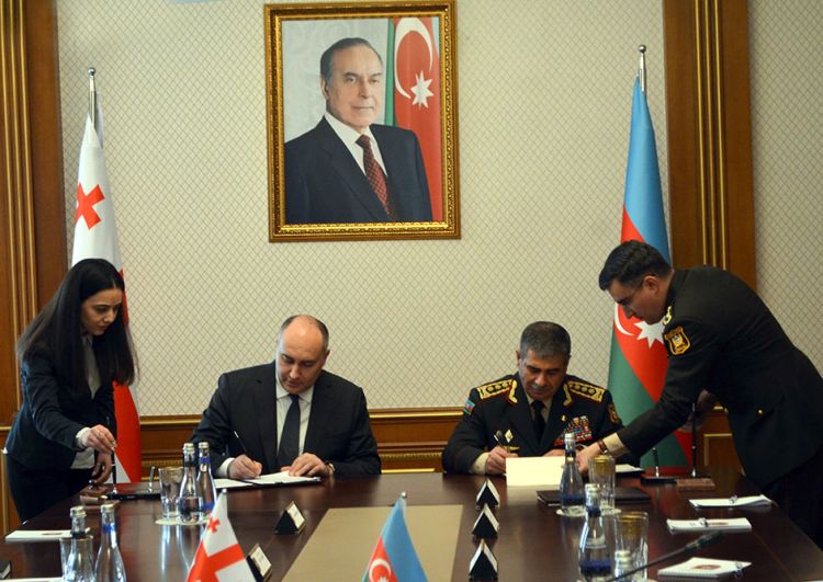 Azərbaycan və Gürcüstan arasında müdafiə sahəsində əməkdaşlıq Sazişi imzalandı