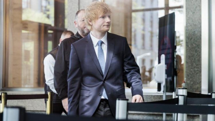 Popstar Ed Sheeran appears in New York court for start