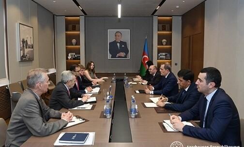 Azerbaijani FM Jeyhun Bayramov met with the delegation from the USA