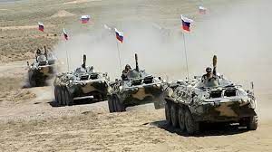 Russian troops conduct exercises in Armenia