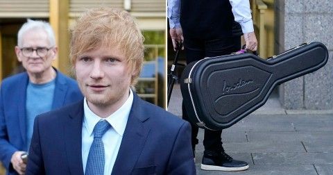 Ed Sheeran sings and plays guitar at copyright trial in New York