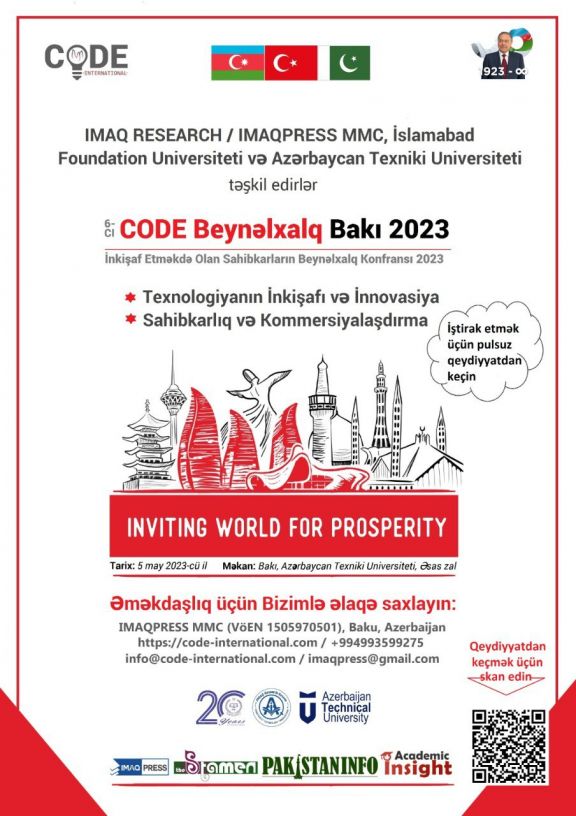The "6th CODE International Baku 2023" International Conference of Developing Entrepreneurs is being organized
