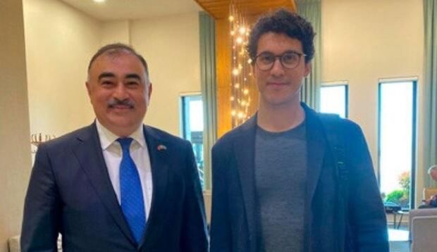 Azerbaijani ambassador met with an astronaut of Azerbaijani origin