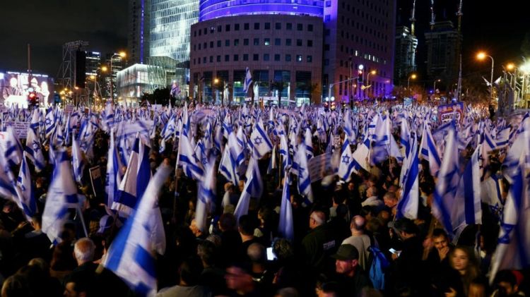 مظاهرات جديدة حاشدة في إسرائيل احتجاجا على مشروع تعديل النظام القضائي