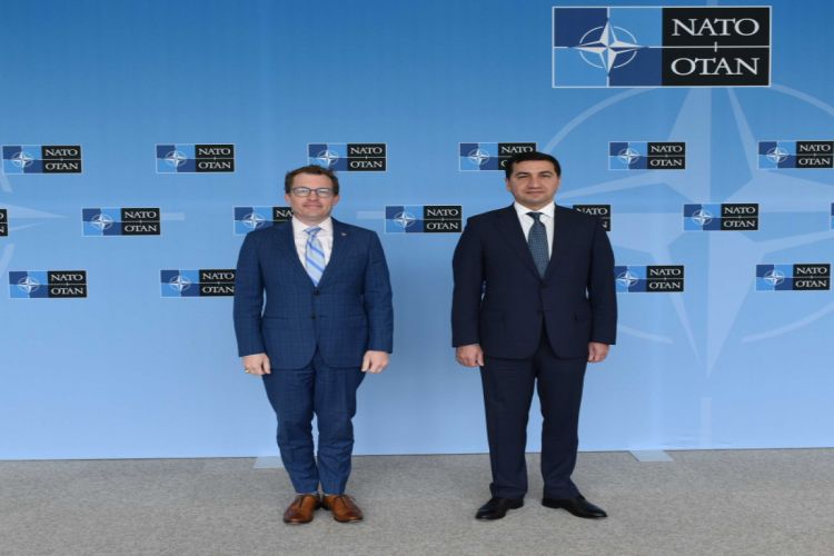 Hikmet Hajiyev informed NATO officials about establishment of checkpoint