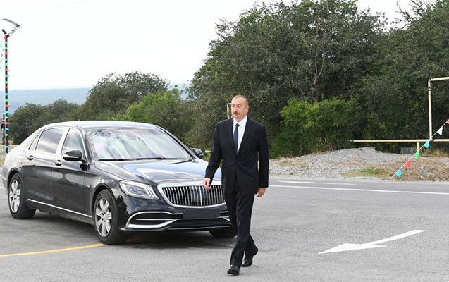 President of Azerbaijan Ilham Aliyev paid a visit to Lachin and Gubadli districts