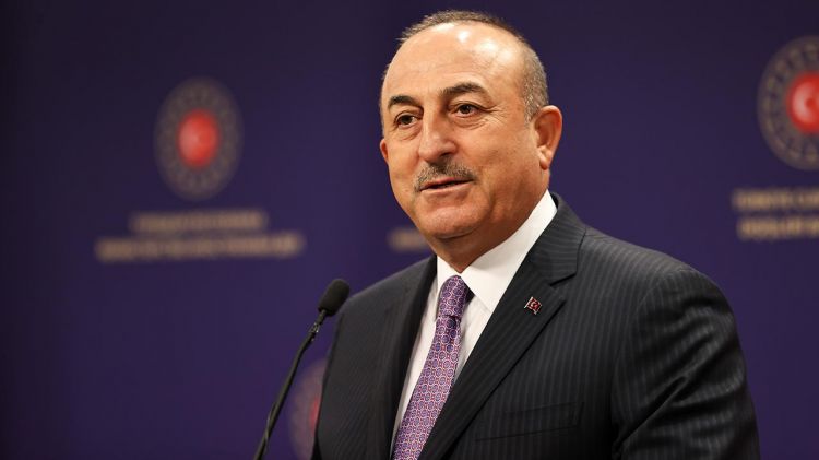 Çavuşoğlu West concerns about waving of Azerbaijani flag in Karabakh