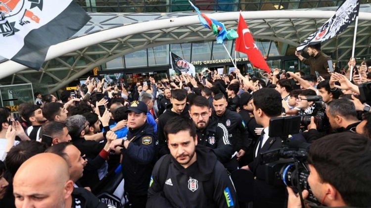 Bakıya gələn “Beşiktaş”ın azarkeşləri arasında İZDİHAM